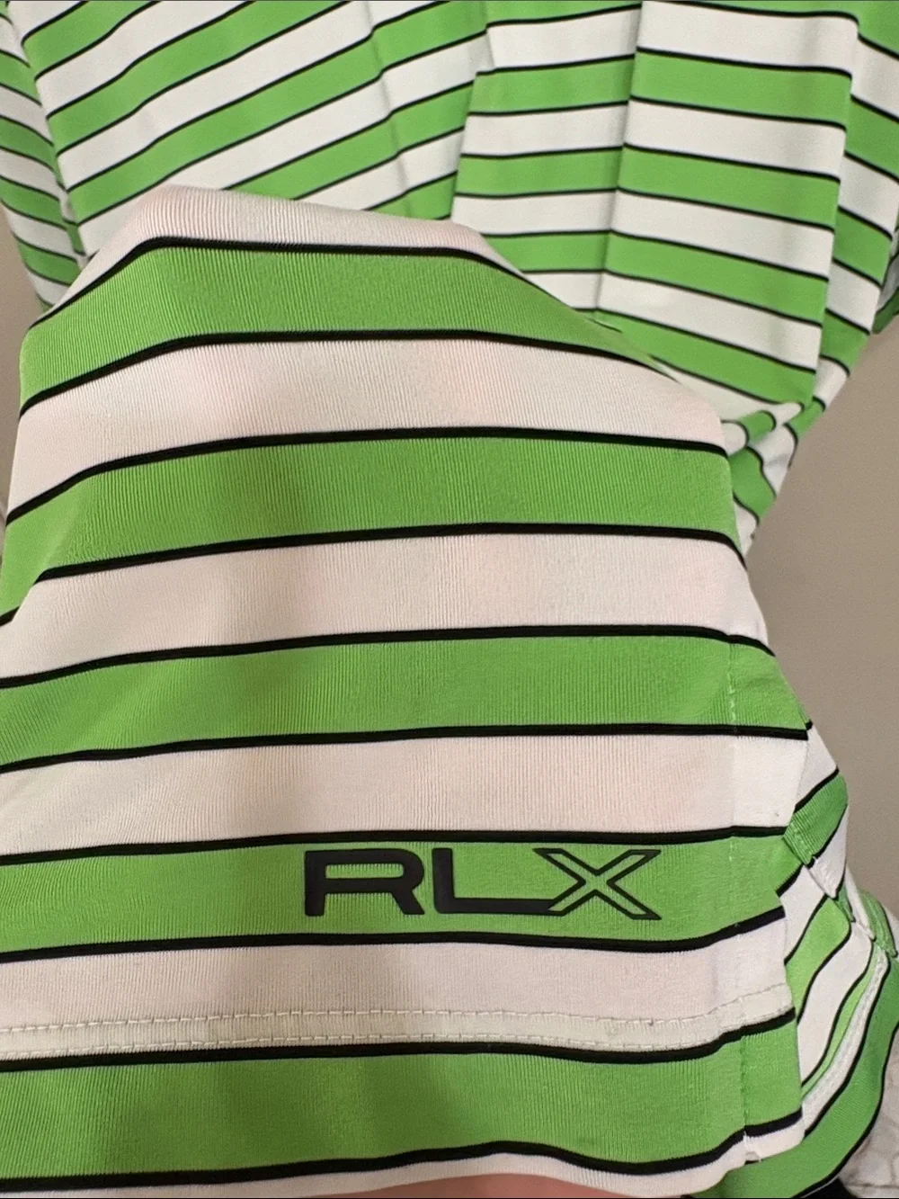 Polo by Ralph Lauren Green & White Striped Polo Shirt